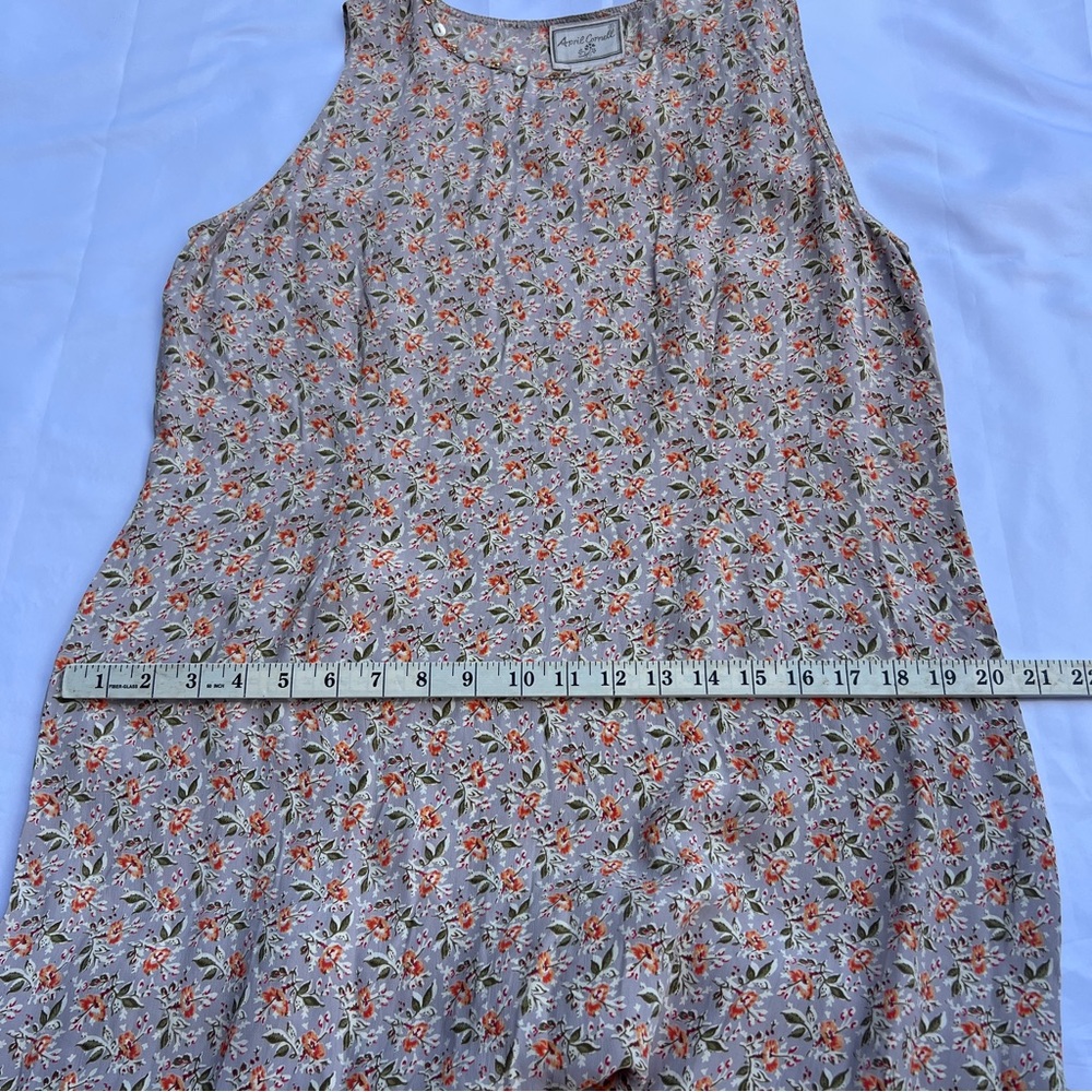 April Cornell taupe thyme dress floral medium NWT - Picture 11 of 16